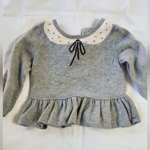 Gray Ruffled Kids Top